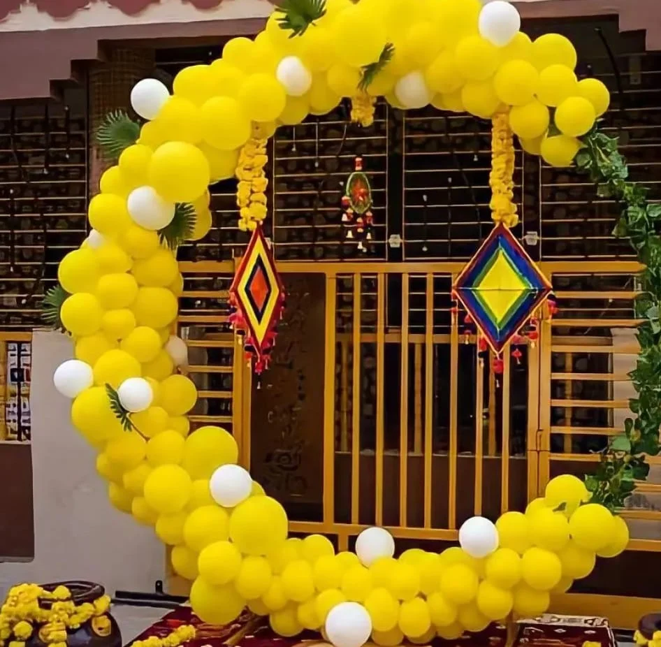 Royal Marigold & Sequin Haldi Mandap